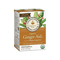 2 Packs of Traditional Medicinals Organic Ginger Aid Herbal Tea - 16 Tea Bags - Case Of 6
