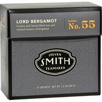 Smith Teamaker Black Tea - Lord Bergamot - Case of 6 - 15 Bags - Gluten Free - Dairy Free - Yeast Free - Wheat Free - Vegan