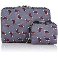 LeSportsac Extra Large Rectangular and Square Cosmetic Combo - Terrier Toss