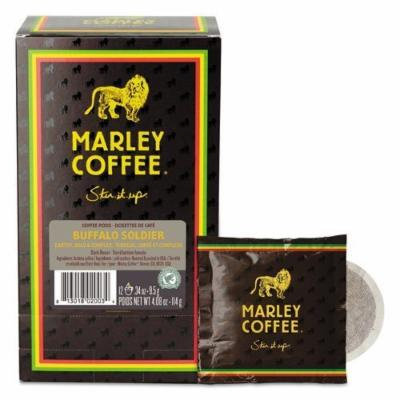 Marley Coffee Coffee Pods, Buffalo Soldier, 0.34 oz, 12/Box by Marley Coffee®