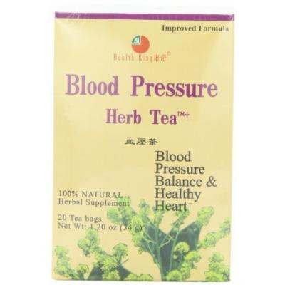 Health King Blood Pressure Herb Tea, Teabags, 20-Count Box (Pack of 4) by Health King