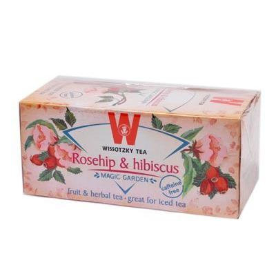 Wissotzky Tea Rose Hip and Hibiscus Tea - 20 Tea Bags by Wissotzky Tea