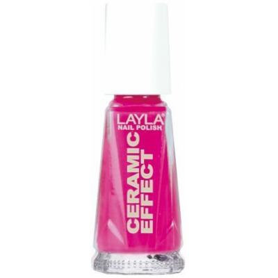 Layla Ceramic Effect Nail Polish, Flirty Fucsia, 1.9 Ounce by Layla