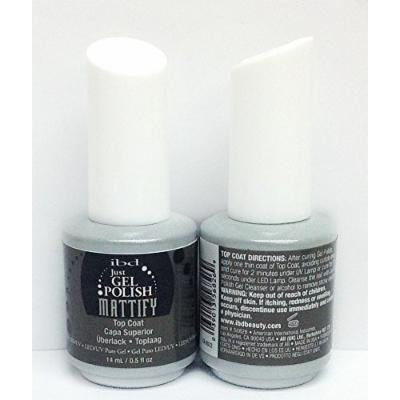 IBD Just Gel Polish, Mattify Top Coat, 0.5 Fluid Ounce by IBD