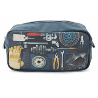 Catseye Men's Toiletry Bag Dopp Kit - Grease Monkey, Large