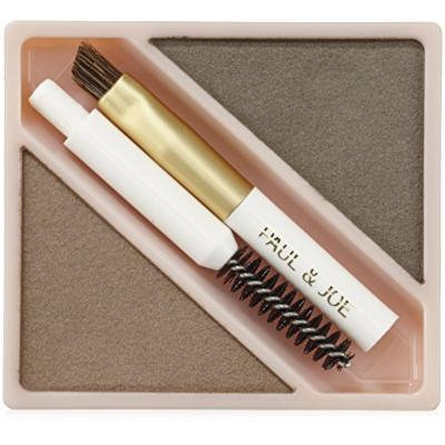 Eyebrow Powder Duo Refill Medium Brown (01) 0.1 oz by Paul & Joe