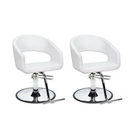 DUO Salon Styling Chair 2 TRINITY WHT for Beauty Salon Furniture