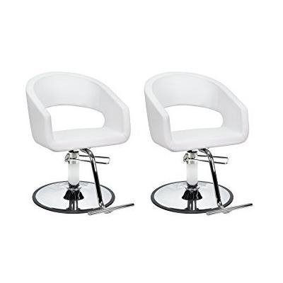 DUO Salon Styling Chair 2 TRINITY WHT for Beauty Salon Furniture