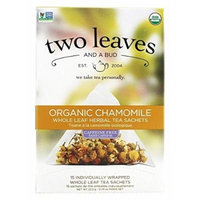Two Leaves Tea Company - Herbal Tea Organic Chamomile - 15 Tea Bags Formerly Two Leaves and a Bud by Two Leaves Tea Company