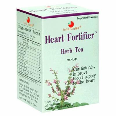 Health King Heart Fortifier Herb Tea, Teabags, 20-Count Box (Pack of 4) by Health King