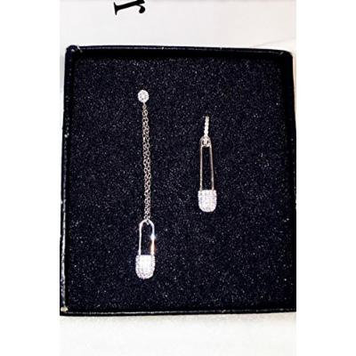 Generic new_PIN_Korea_S925_ silver earrings Earring eardrop _exquisite_trend_insert_drill_asymmetric_temperament ear nail ear fall_ girl