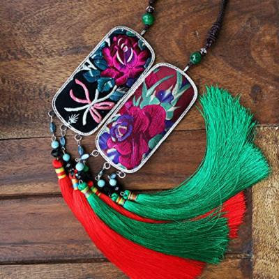 Generic 2018 _national_wind_Miao_ silver _Miao_old_embroidery_ necklace pendant ornament hanging _retouching_old_ new _New_Product