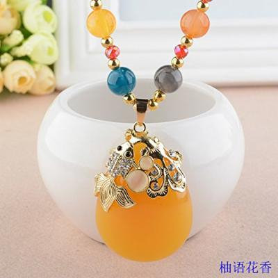 Generic Korean simple fashion temperament long sweater chain necklace pendant Korean fashion accessories