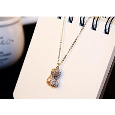 Generic You_are_my_ Korean _high-grade_ diamond necklace pendant _of_ Natural pearl s_peanut_Taobao_a_generation_of_fat_09