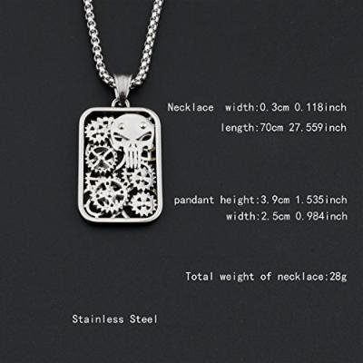 Generic See_description_of_ 2018 steel pendant necklace accessories _in_ Europe _and_ America long _section_of_ men man boy personality Korean couple necklace pendant _gear
