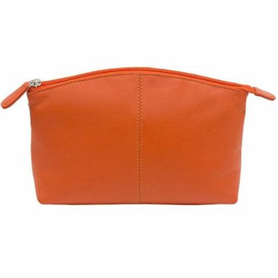 Large Leather Cosmetic Make-up Case (Orange)