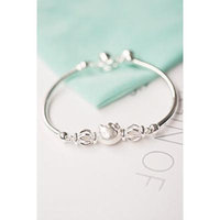 Generic 990-foot_ silver _k_transit_ bracelet bangle s