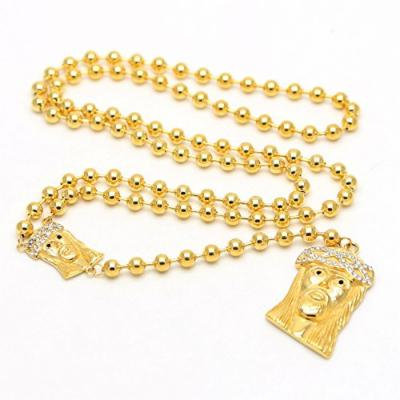 Generic The_size_of_the_ ball _6_bis_Jesus_rosary_ chain necklace pendant _nightclub_rare_s_