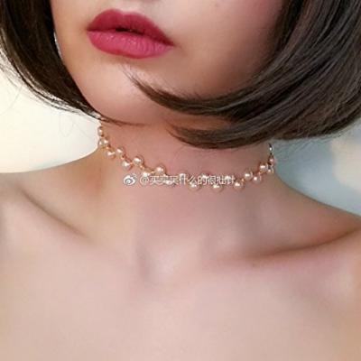 Generic Japan_``disarray``_ design er_vintage_ handmade _freshwater_ pearl necklace pendant collar wedding _k