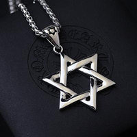 Generic Japan_and_South_ Korea _hexagram_ jewelry pendant necklace Ms. men man boy _and_I'm_a_singer_Zhang_Jie_Lu_Han_Wu_Yifan_same_paragraph_minimalist