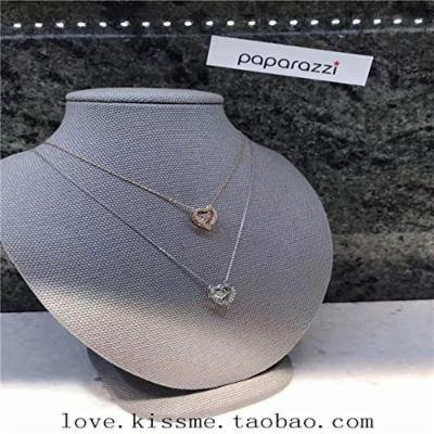 Generic Dongguk_door_ 2018 hot _explosion_ models sweet temperament Double peach heart necklace pendant
