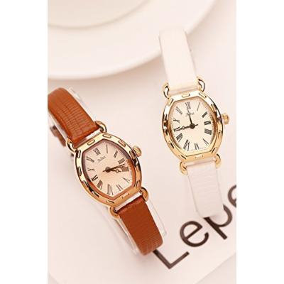 Generic clearing-ri,_ leather retro _keg_ watch