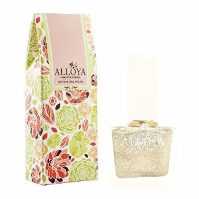 Alloya Natural Non Toxic Nail Polish, Water Based, Full Color Black White Silver (086)