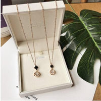 Generic 2018 simple pendant necklace steel jewelry ornaments _Japan_and_South_ Korea _tide_ chain _with_member