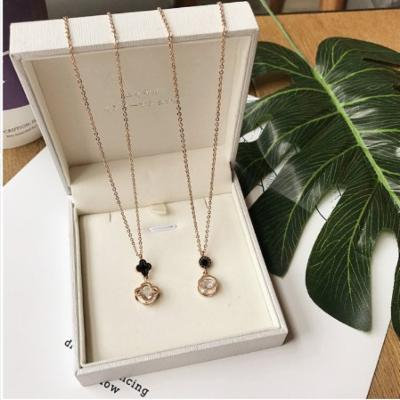 Generic 2018 simple pendant necklace steel jewelry ornaments _Japan_and_South_ Korea _tide_ chain _with_member