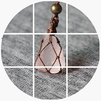 Generic Cicada_ original Natural _ice_kinds_of_ pink crystal Rhinestone necklace pendant retro sweater long _section_of_ women girl spring _and_ summer gift