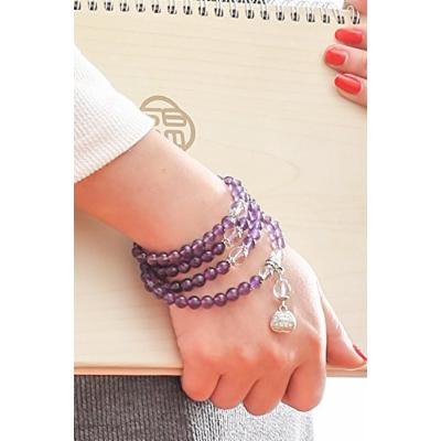 Generic new_features_Wong_Choi_Amethyst Ring around four_small_beauty_string_ bracelet bangle hand _maiden_honey_ jewelry _certificate authority.