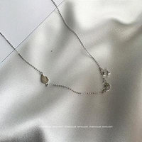 Generic _ exquisite sterling silver necklace pendant short _paragraph_k_ie_visual_sense_ collar _knock_ flash _ultra-fine_ chain clavicle chain _925