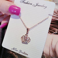 Generic 2018 Ms. short _paragraph_ clavicle chain rose gold pendant necklace _Japan_and_South_ Korea _with_a_ new fashion