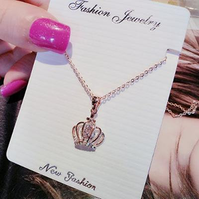 Generic 2018 Ms. short _paragraph_ clavicle chain rose gold pendant necklace _Japan_and_South_ Korea _with_a_ new fashion