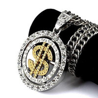 Generic US_Tide_brand_stylist_nightclub_exaggerated_dollar_ pendant necklace men man boy _and_ women _