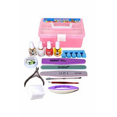 Generic Nail _tool_kit_wholesale_starter_full_set base_Trim_Care_ Nail manicure nail art Tips _Kit_Supplies