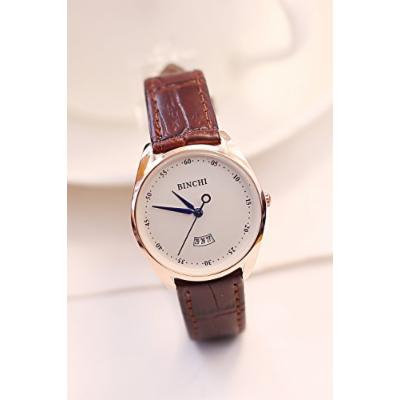 Generic Switzerland_is_on guests_and Centrino_BNC_minimalist_retro,_waterproof_ Belt _calendar_ watch