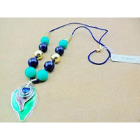 Generic Korean _invesent_goods_manufacturers_inventory_ lovely big green leaf necklace pendant