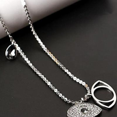 Generic Demon_eyes_ fashion women girl fashion chain sweater _trend_ exquisite Korean fashion temperament models _hypoallergenic_ necklace pendant