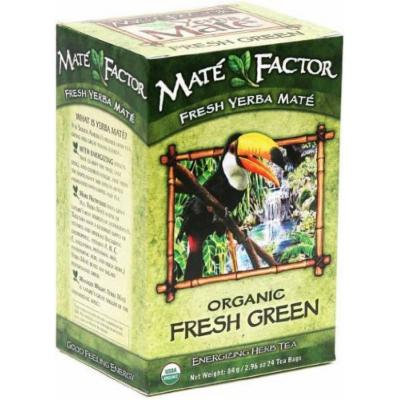 The Mate Factor Yerba Mate Energizing Herb Tea Bags, Organic Fresh Green, 24-Count Boxes by The Mate Factor