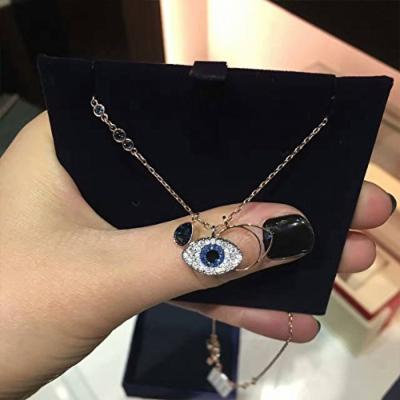 Generic Blue_Demon_ necklace pendant bracelet _Set_eye_ women girl Korean student simple _and_fresh