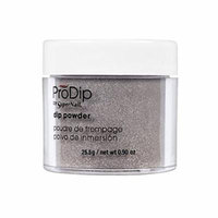 Supernail Prodip Colored Acrylic Dip, Powder Sparkling Pewter, 0.9 Ounce