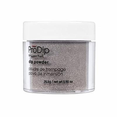 Supernail Prodip Colored Acrylic Dip, Powder Sparkling Pewter, 0.9 Ounce