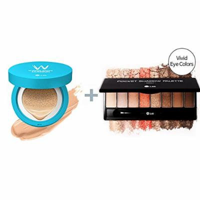 W-Snow Water Cushion 13g #23 (water beige) + W.Lab Pocket Eye Shawdow Palette