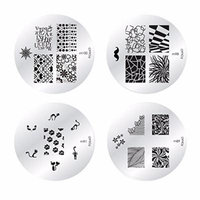 Konad Nail Art Stamping Nail Image Plate - Set of 4 (M100-98-91-89)
