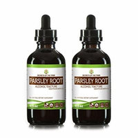 Parsley Root Tincture Alcohol Extract, Organic Parsley (Petroselinum crispum) Dried Root (2x4 FL OZ)