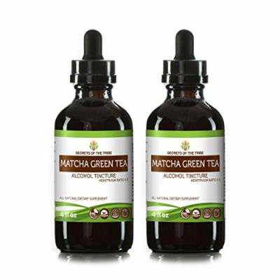 Matcha Green Tea Tincture Alcohol Extract, Organic Green Tea, Matcha (Camelia sinesis) Dried Leaf (2x4 FL OZ)