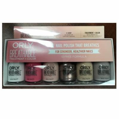Orly Breathable Nail Lacquer - Stronger Nails - 6 Piece Kit - 0.6oz - 25919