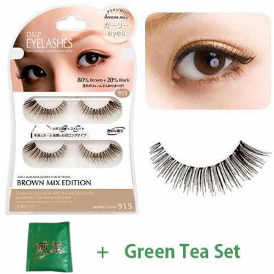 D.U.P False Eyelashes Brown Mix - Girly Eyes 915 (Green Tea Set)