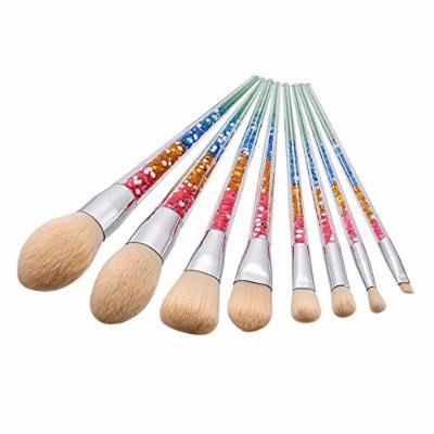 8PCS Rhombus Professional Makeup Brush Set for Powder Foundation Blush Highlight BB Cream Contour Eye Shadow Face Cosmetic Brushes Kit Beauty Tool